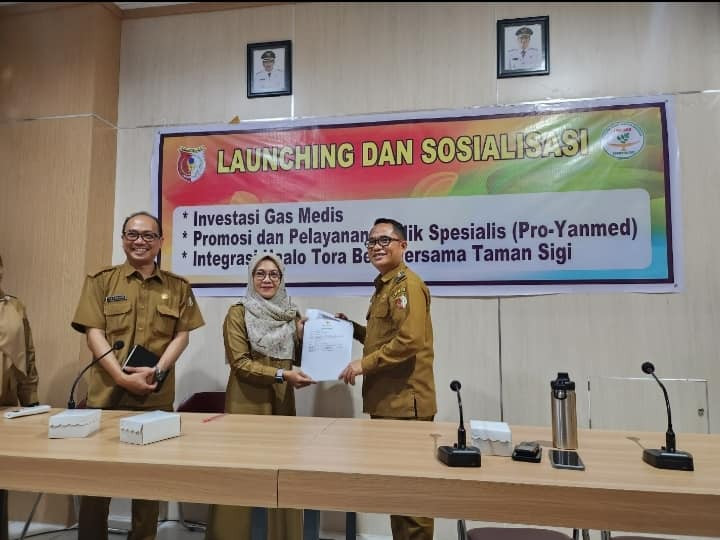 Launching dan Sosialisasi tiga program inovasi dilingkungan rumah Sakit Tora belo sigi.